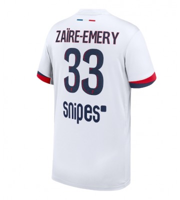 Paris Saint-Germain Warren Zaire-Emery #33 Udebanetrøje 2025-26 Kortærmet